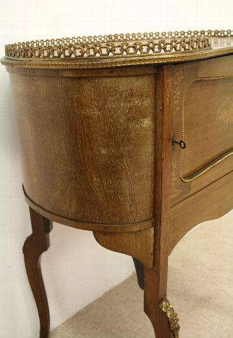 Antique Late Victorian Marquetry Side Table/Cabinet