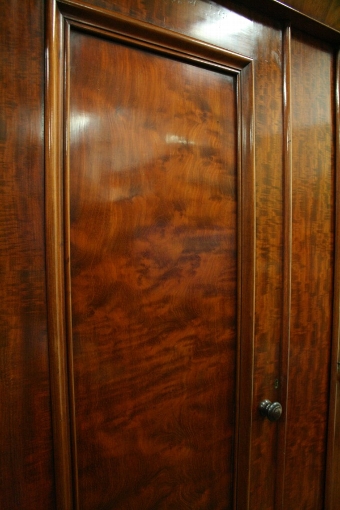 Antique Early Victorian Mahogany 2 Door Wardrobe