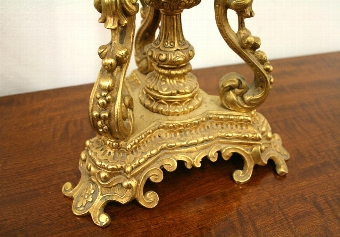 Antique Pair of Ormolu and Painted Candelabra