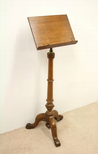 Victorian Oak Book Stand/Music Stand