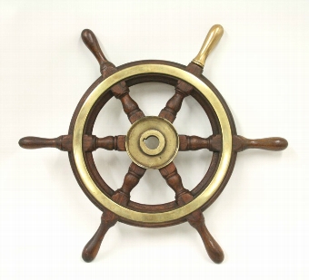 Small Oak Ships Wheel