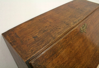 Antique Late George III Oak Bureau