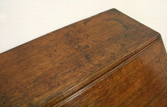 Antique Late George III Oak Bureau