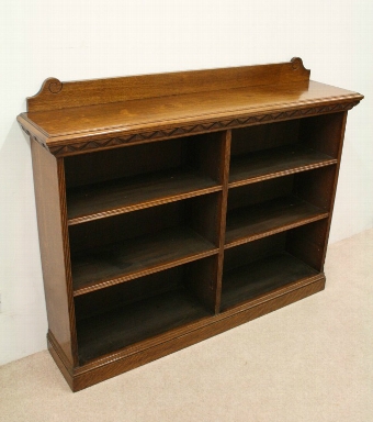 Late Victorian Oak Open Bookcase