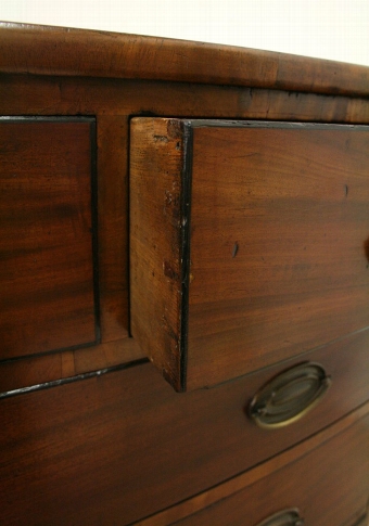 Antique George III Mahogany Bow Front Chest of Drawers