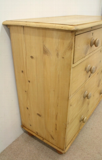 Antique Victorian Yellow Pine Chest of Drawers