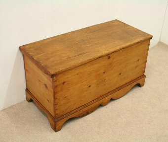 Early Victorian Pine Blanket Box