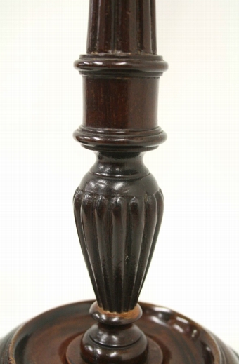 Antique Pair of Late George III Mahogany Candlesticks