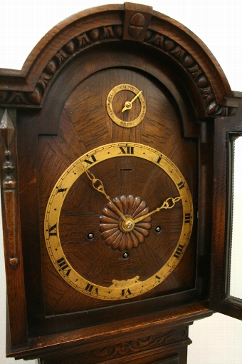 Antique Scottish Oak Grandmother Clock