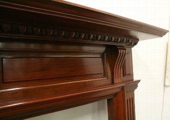 Antique George III Style Carved Walnut Fireplace