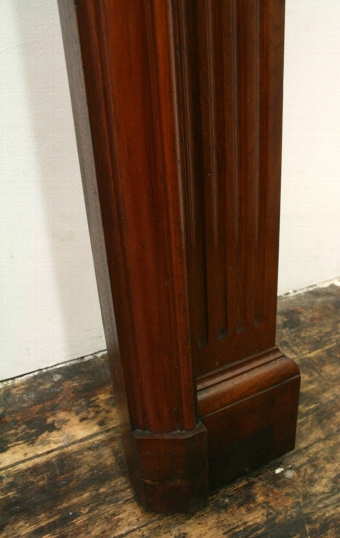 Antique George III Style Carved Walnut Fireplace