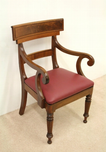 William IV Bar Back Elbow Chair