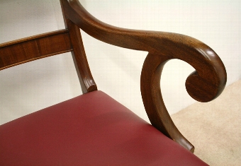 Antique William IV Bar Back Elbow Chair