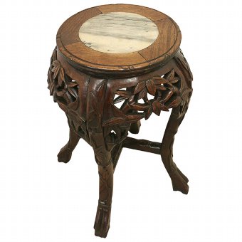 Small Chinese Marble Top Stand