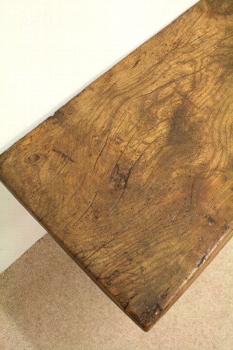 Antique Country Made Chunky Plank Stool