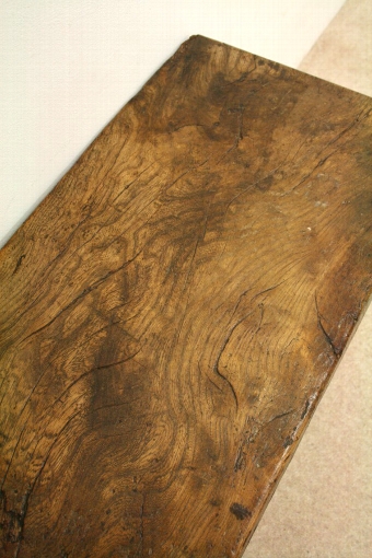 Antique Country Made Chunky Plank Stool