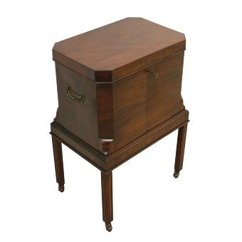 George III Spanish Mahogany Wine Cooler