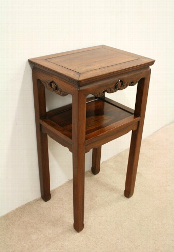 Chinese Rosewood Two Tier Stand