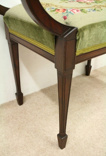 Antique Late Victorian Mahogany Piano Stool/Window Seat