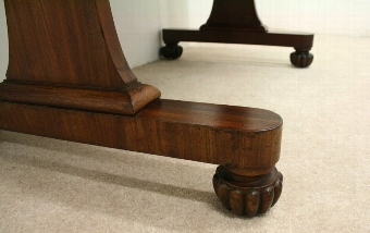 Antique Early Victorian Mahogany Library Table