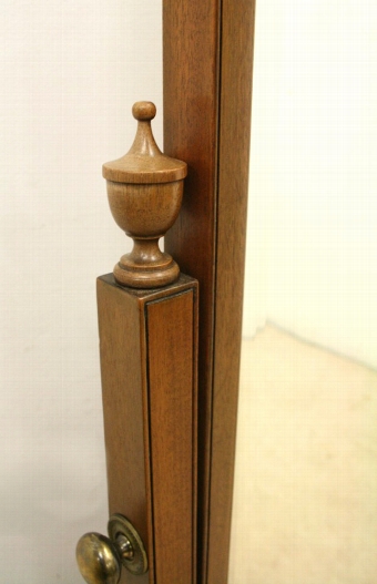 Antique Mahogany Cheval Mirror