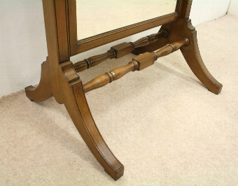 Antique Mahogany Cheval Mirror