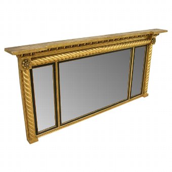 William IV Triptych Overmantel Mirror