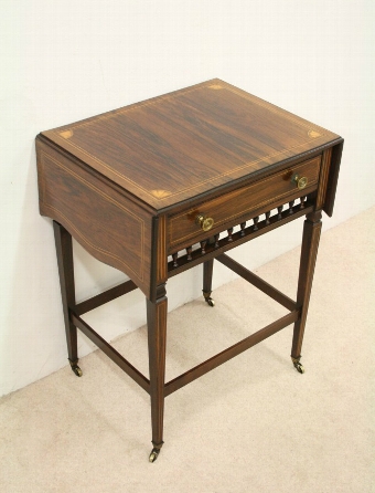 Edwardian Sheraton Style Rosewood Side Table