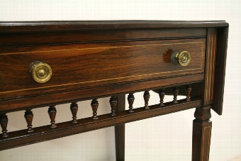 Antique Edwardian Sheraton Style Rosewood Side Table
