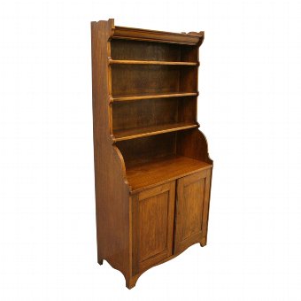 Unusual Rosewood Waterfall Bookcase