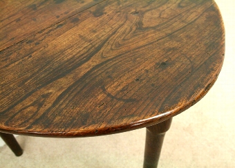 Antique George III Oak Cricket Style Table