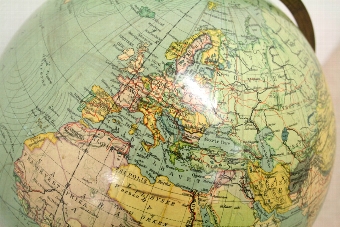 Antique Norwegian Globe on Stand