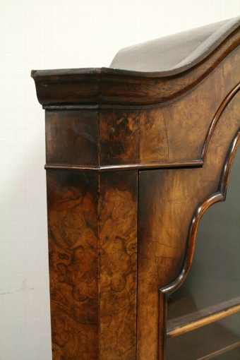 Antique George II Style Burr Walnut Corner Cupboard