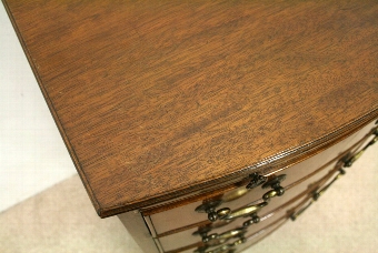 Antique Small Mahogany Bow Front Chest of Drawers