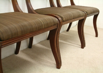 Antique Set of 4 Regency Mahogany Dining Chairs