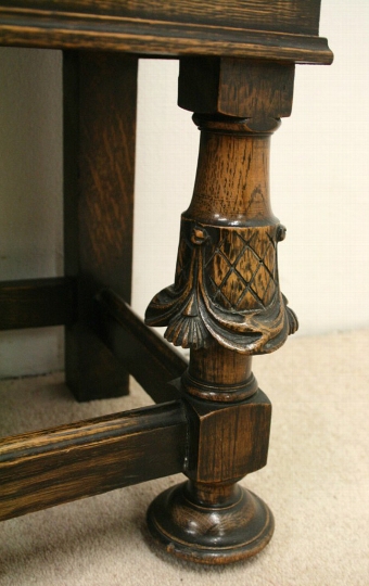 Antique Jacobean Style Carved Oak Cabinet