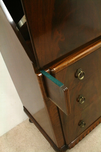 Antique Art Deco Mahogany Bureau
