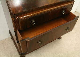 Antique Art Deco Mahogany Bureau
