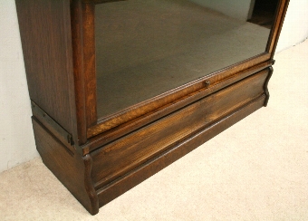 Antique Globe Wernicke Style Oak Sectional/Stacker Bookcase