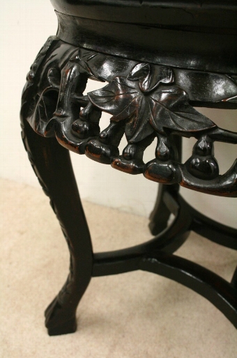 Antique Chinese Carved Rosewood Plant Stand
