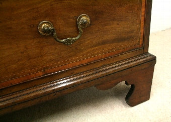Antique George III Inlaid Mahogany Chest on Chest