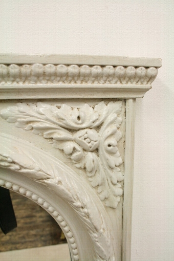 Antique French Painted Overmantel Mirror