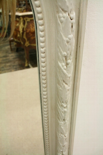 Antique French Painted Overmantel Mirror