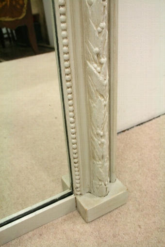 Antique French Painted Overmantel Mirror