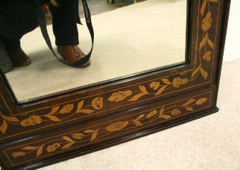 Antique Dutch Marquetry Pier/Wall Mirror