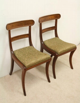 Pair of Regency Mahogany Chairs by William Trotter