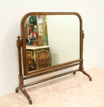 Scumbled Oak Toilet Mirror