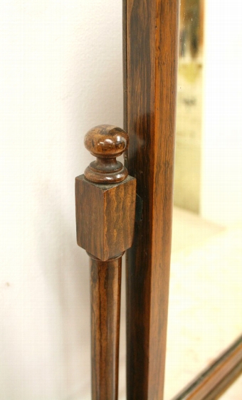 Antique Scumbled Oak Toilet Mirror