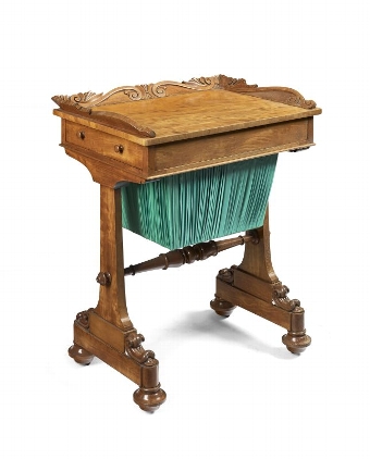 Victorian Satinwood Work Table/Side Table