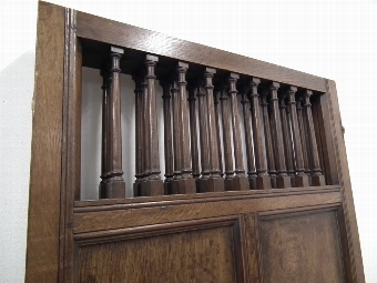 Antique Edwardian Oak Folding Screen